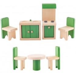 Set mobilier Bucatarie- Sala de Mese de jucarie din lemn WoddyLand